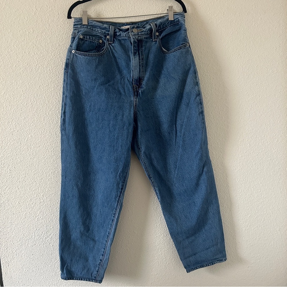 Levi’s Big E High Loose Taper Relax Mom Jeans Women’s 31 Blue Classic Casual